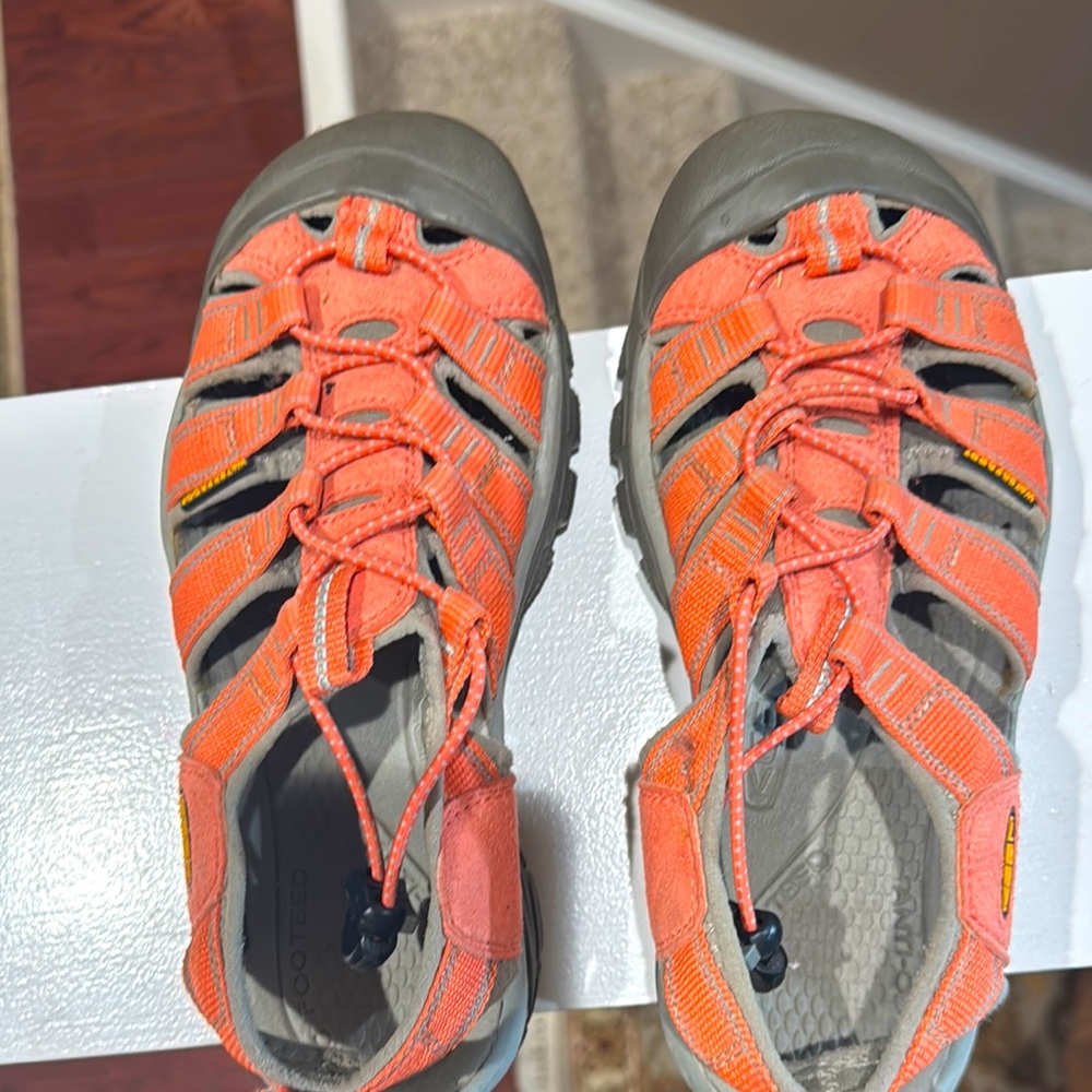 Womans Orange Outdoor Sandals